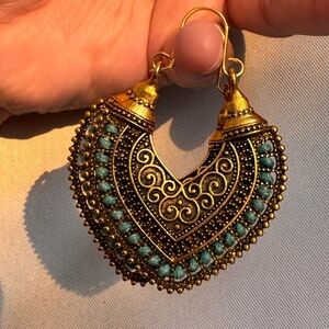 Turquoise Baliyan Earrings